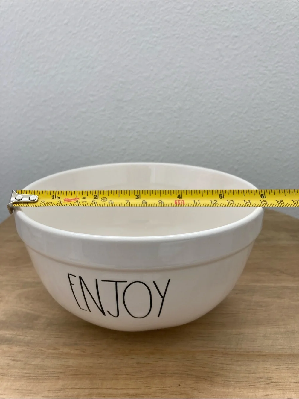SALE! 50% Off NWOT RAR DUNN White Ceramic Bowls CRUNCH BAKE ENJOY set of 3